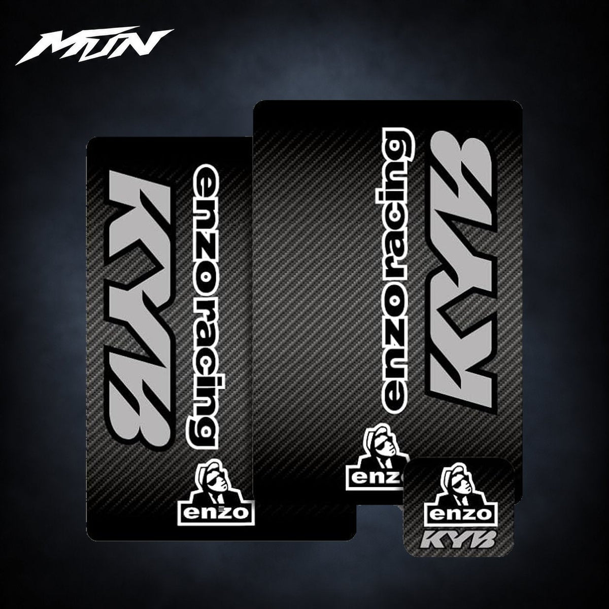 Enzo Racing KYB Fork & Shock Decal Kit | MTN MOTOWORKS E-Moto Performance Parts & Accessories#