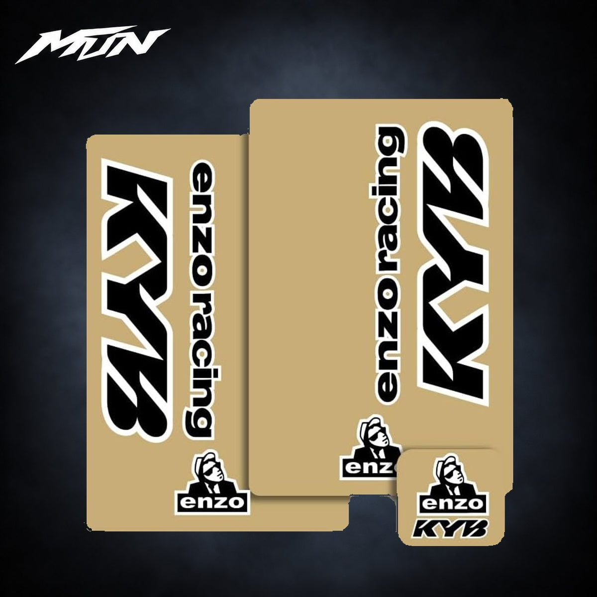 Enzo Racing KYB Fork & Shock Decal Kit | MTN MOTOWORKS E-Moto Performance Parts & Accessories#