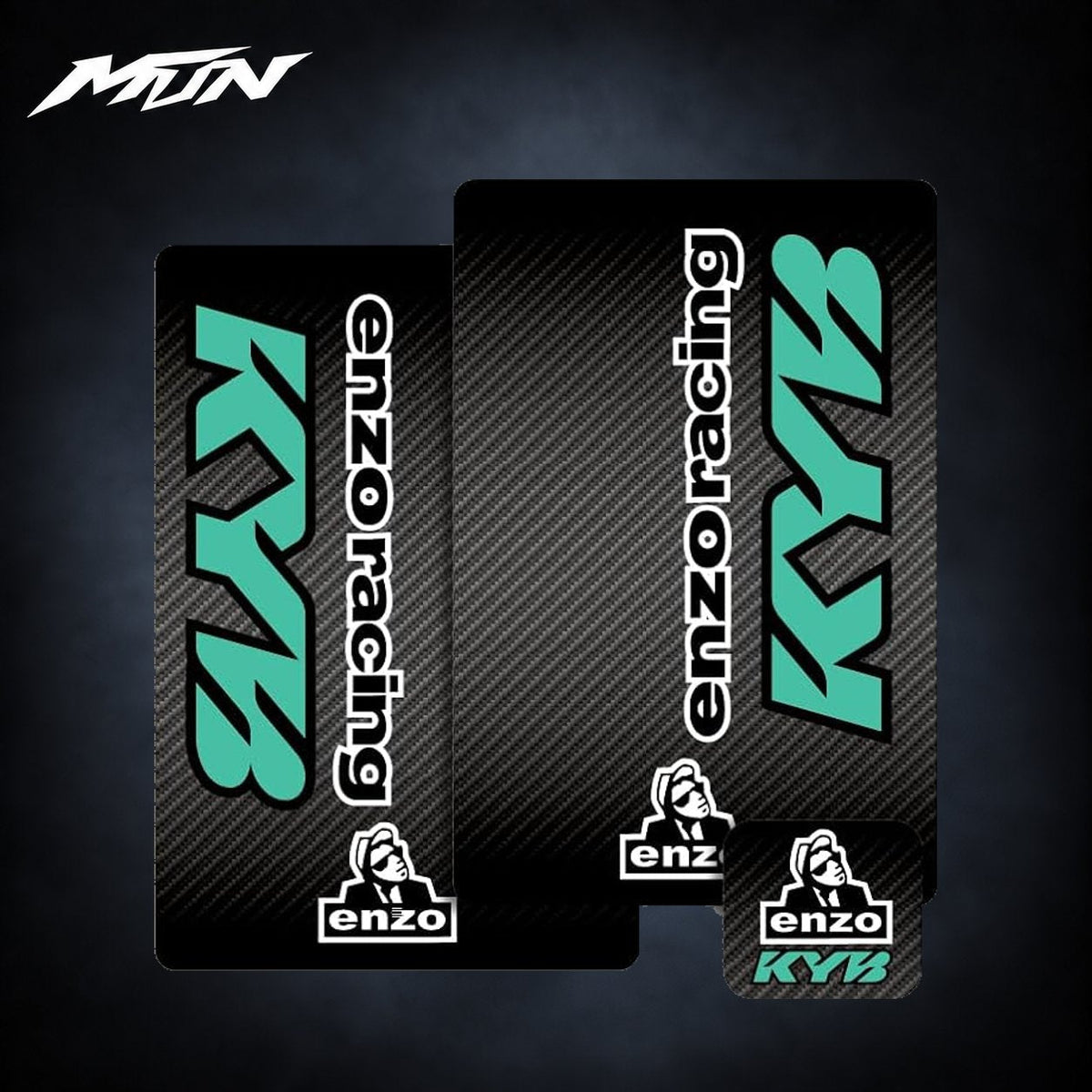 Enzo Racing KYB Fork & Shock Decal Kit | MTN MOTOWORKS E-Moto Performance Parts & Accessories#