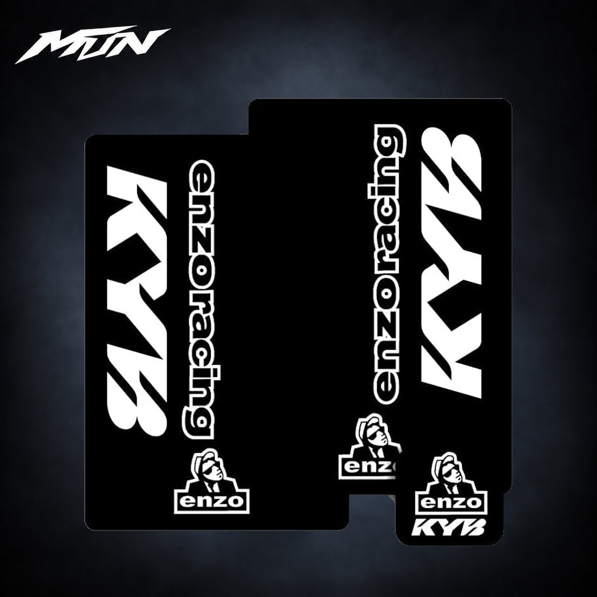 Enzo Racing KYB Fork & Shock Decal Kit | MTN MOTOWORKS E-Moto Performance Parts & Accessories#