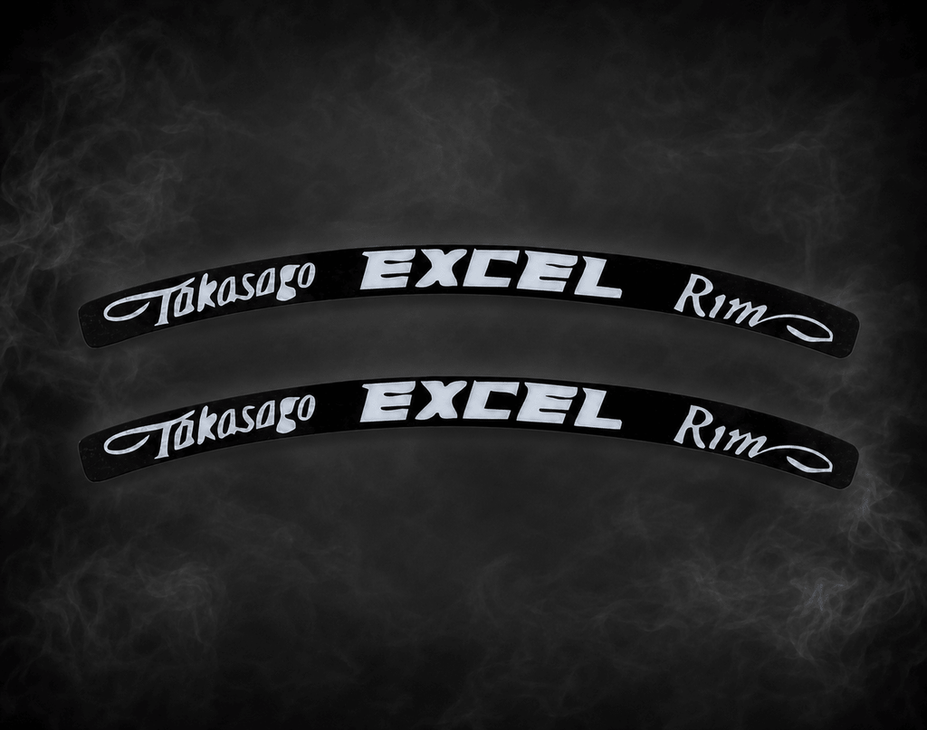 Excel Wheel Decal Kit – 8-Piece Dirt Bike & E-Moto Rim Decal Set | MTN MOTOWORKS E-Moto Performance Parts & Accessories