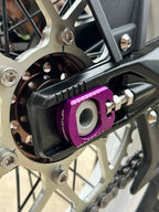 Gear’d Up Surron Ultra Bee Axle Blocks — Chain Adjusters | MTN MOTOWORKS E-Moto Performance Parts & Accessories