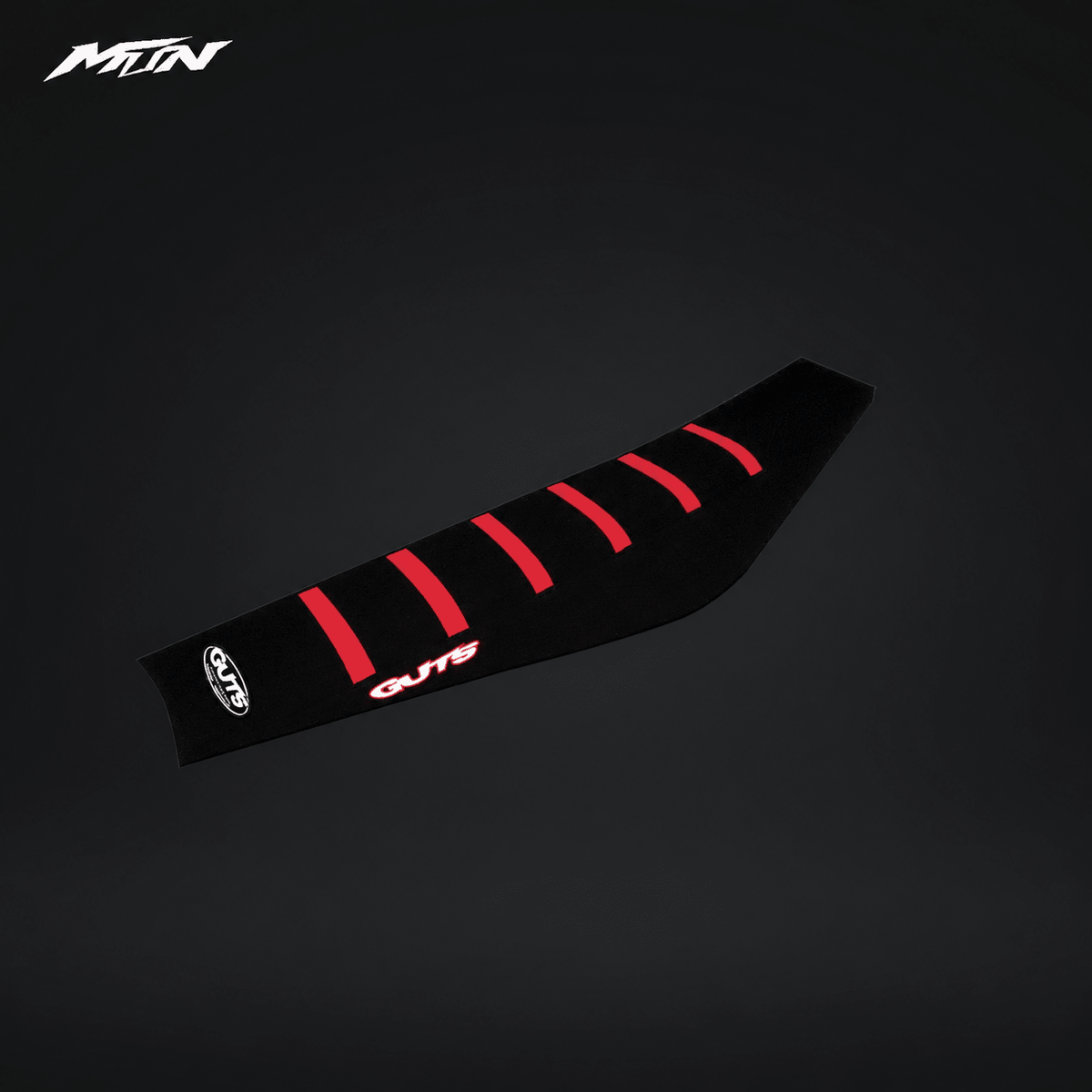 Guts Racing seat cover for Strike and Yozma, black with red ribs