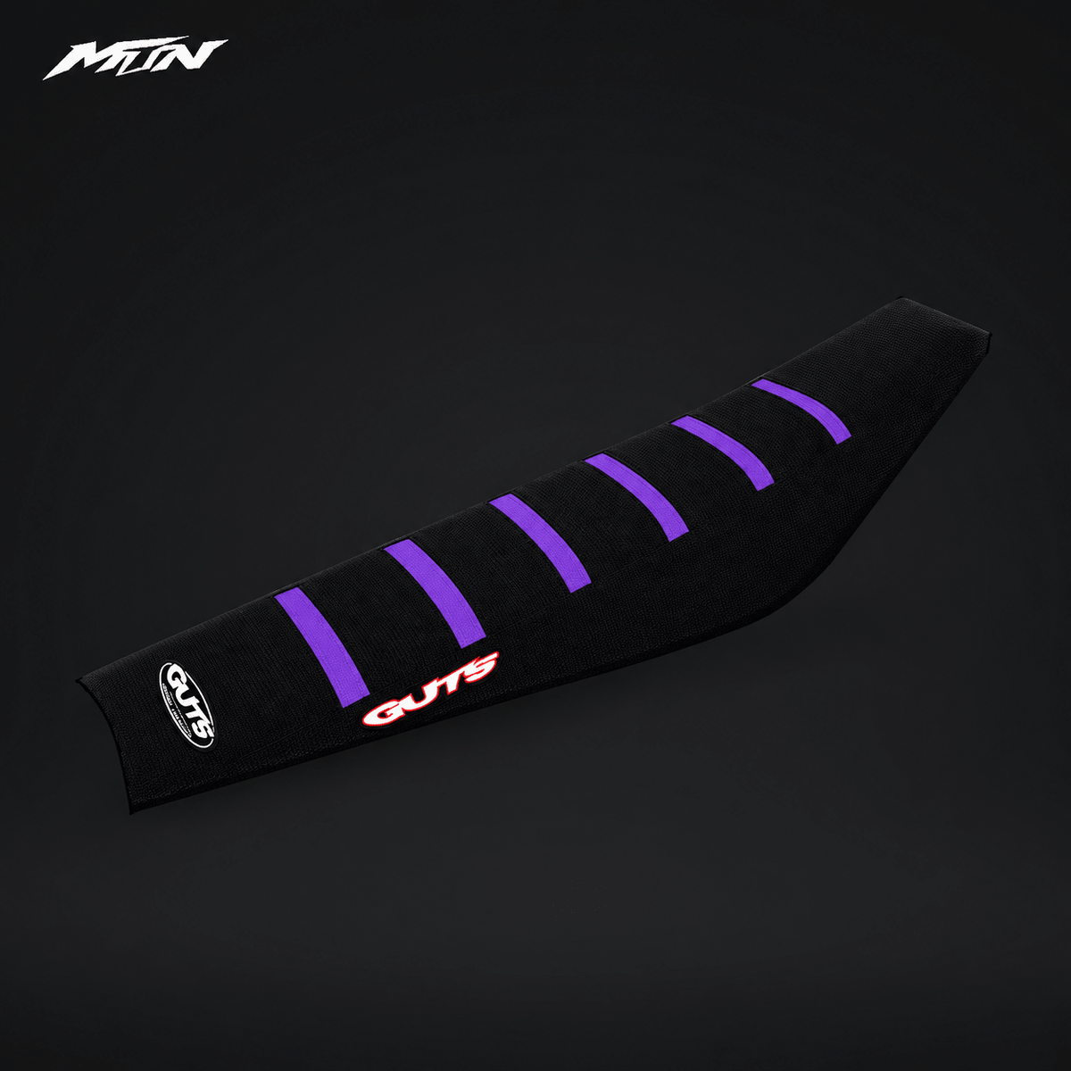 Guts Racing seat cover for Strike and Yozma, black with purple ribs