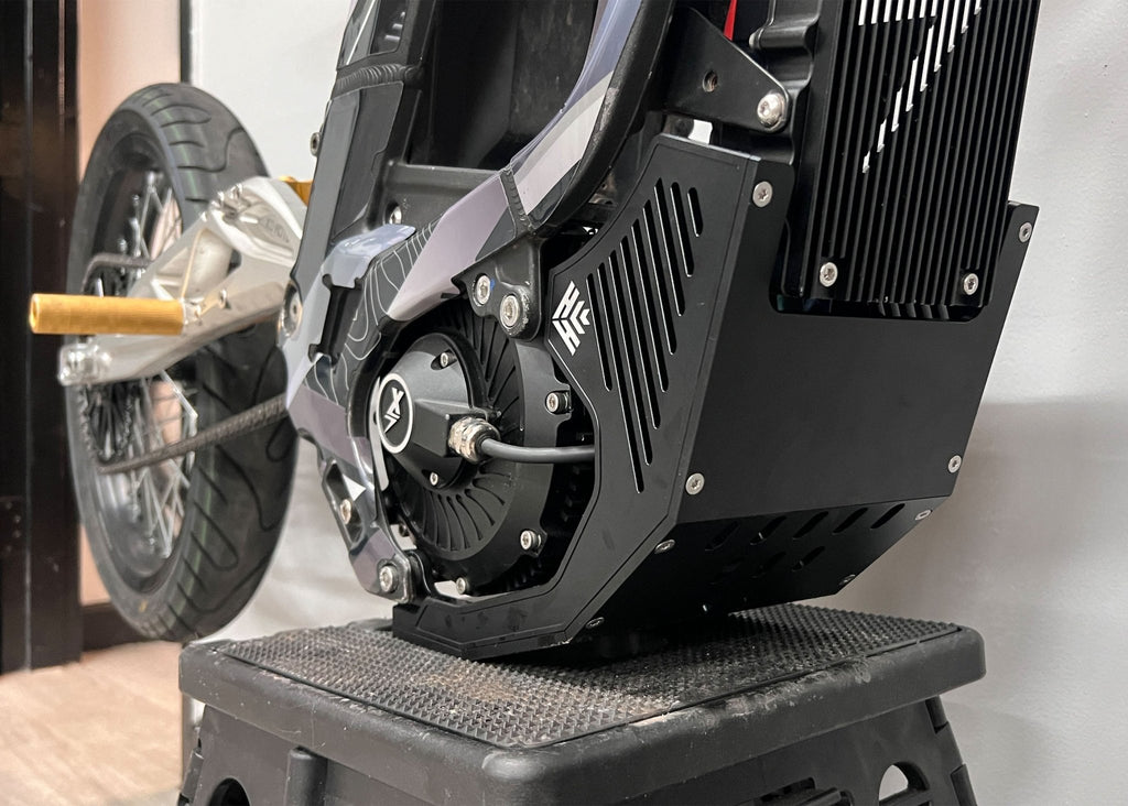 Heavy Hitter Surron V2 Skid Plate — LBX / S / Segway X160 / X260 | MTN MOTOWORKS E-Moto Performance Parts & Accessories