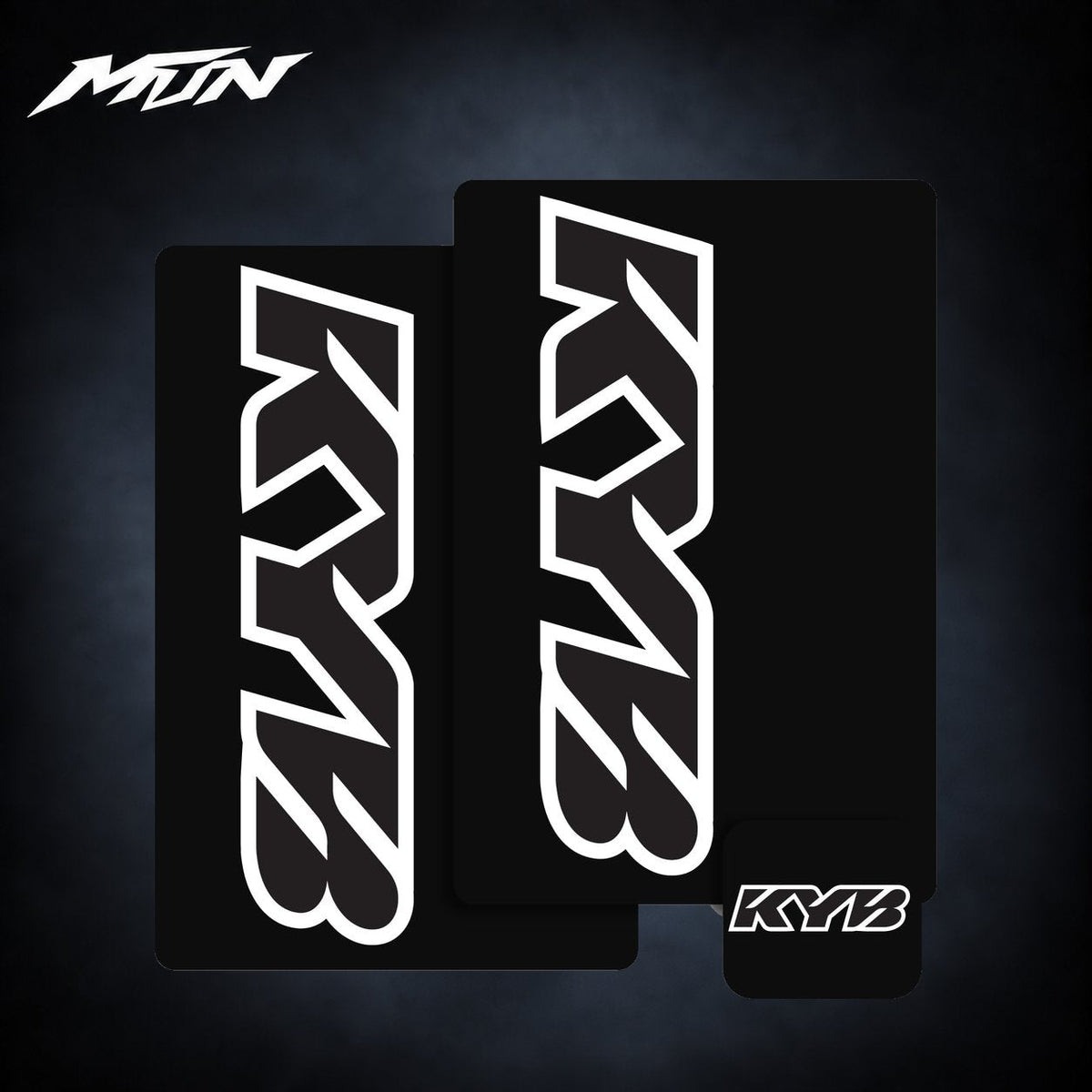 KYB Fork & Shock Motocross Decal Kit | MTN MOTOWORKS E-Moto Performance Parts & Accessories#