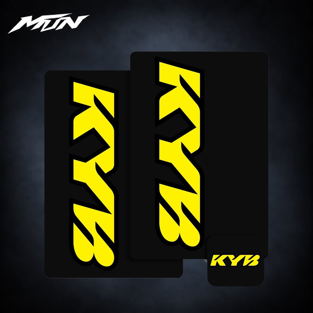 KYB Fork & Shock Motocross Decal Kit | MTN MOTOWORKS E-Moto Performance Parts & Accessories#