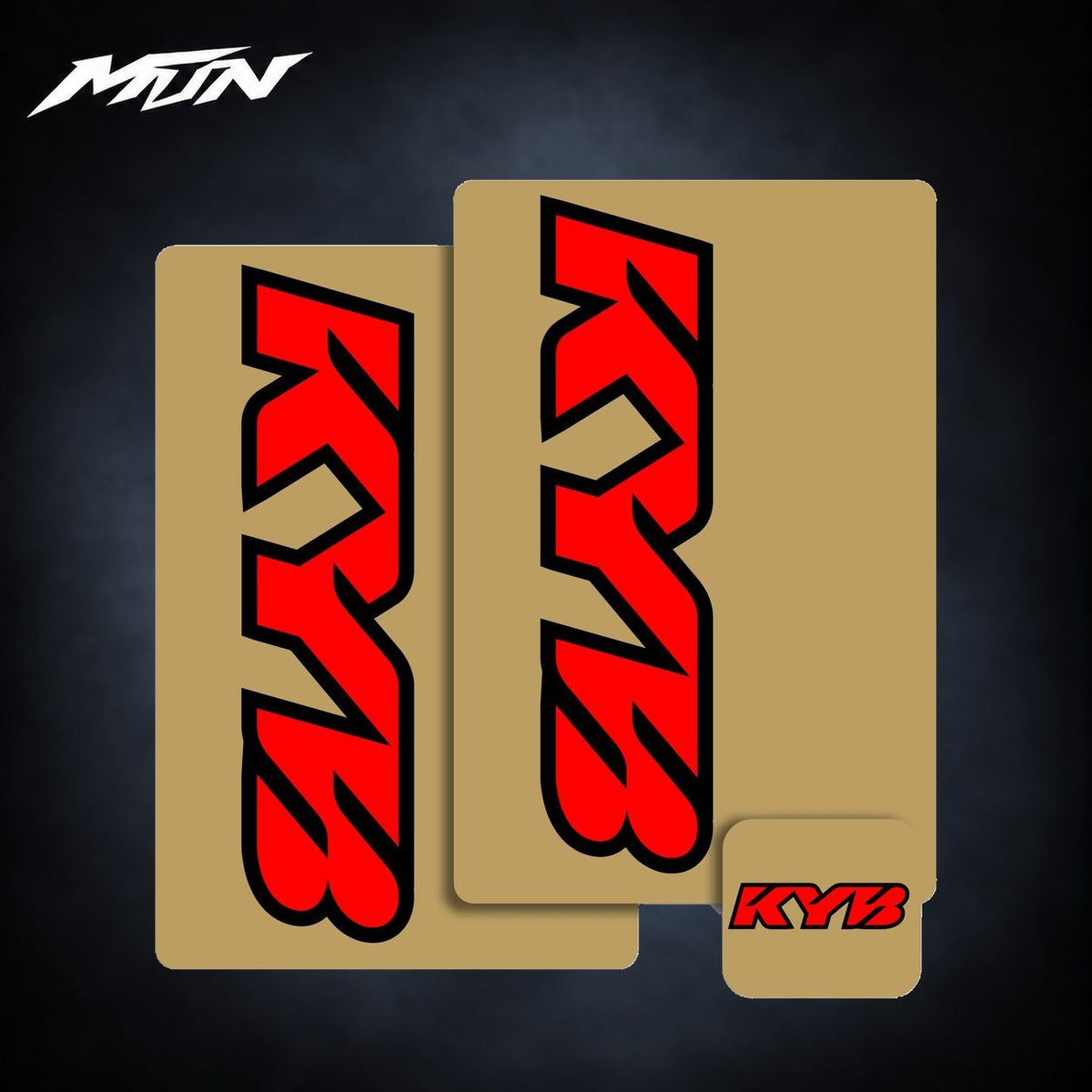 KYB Fork & Shock Motocross Decal Kit | MTN MOTOWORKS E-Moto Performance Parts & Accessories#
