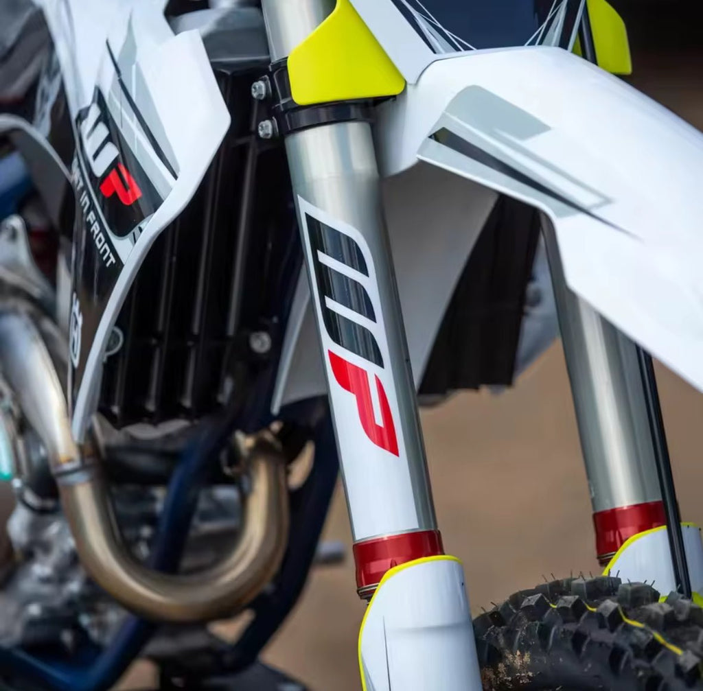 KYB / WP Suspension Fork Decal Set | MTN MOTOWORKS E-Moto Performance Parts & Accessories