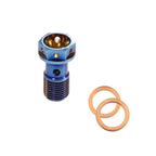 M10 x 1.00 Titanium Banjo Bolt Kit | Grade 5 | 2-Pack | MTN MOTOWORKS E-Moto Performance Parts & Accessories