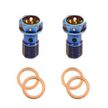 M10 x 1.00 Titanium Banjo Bolt Kit | Grade 5 | 2-Pack | MTN MOTOWORKS E-Moto Performance Parts & Accessories