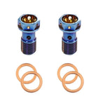 M10 x 1.00 Titanium Banjo Bolt Kit | Grade 5 | 2-Pack | MTN MOTOWORKS E-Moto Performance Parts & Accessories
