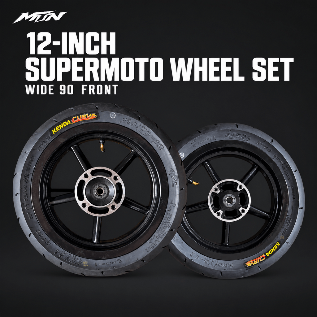 12-Inch Supermoto Wheel Set | MTN MOTOWORKS E-Moto Performance Parts & Accessories