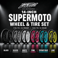 MTN 14" Supermoto Wheel & Tire Set — Front + Rear | MTN MOTOWORKS E-Moto Performance Parts & Accessories