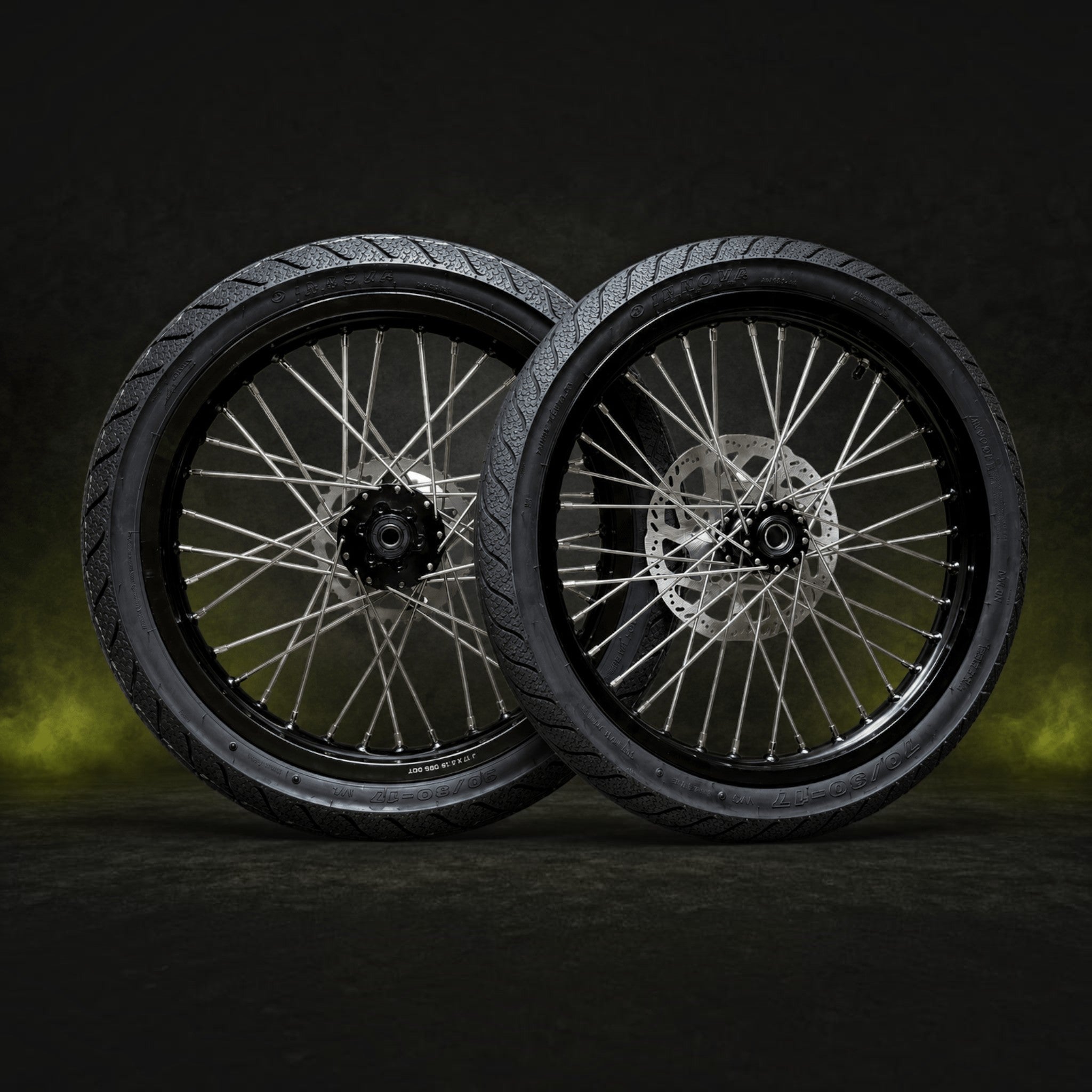 MTN 17-Inch Supermoto Wheel & Tire Set | Sur-Ron, Talaria & 79Bike | MTN MOTOWORKS E-Moto Performance Parts & Accessories
