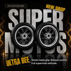 MTN 17-Inch Supermoto Wheel & Tire Set | Sur-Ron Ultra Bee | MTN MOTOWORKS E-Moto Performance Parts & Accessories