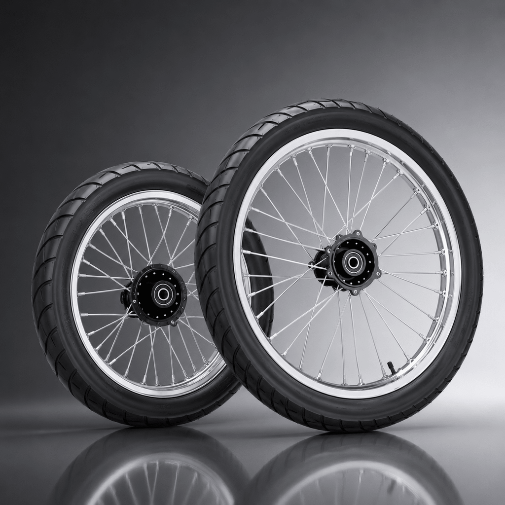 MTN 17/14 Supermoto Wheel & Tire Set | MTN MOTOWORKS E-Moto Performance Parts & Accessories