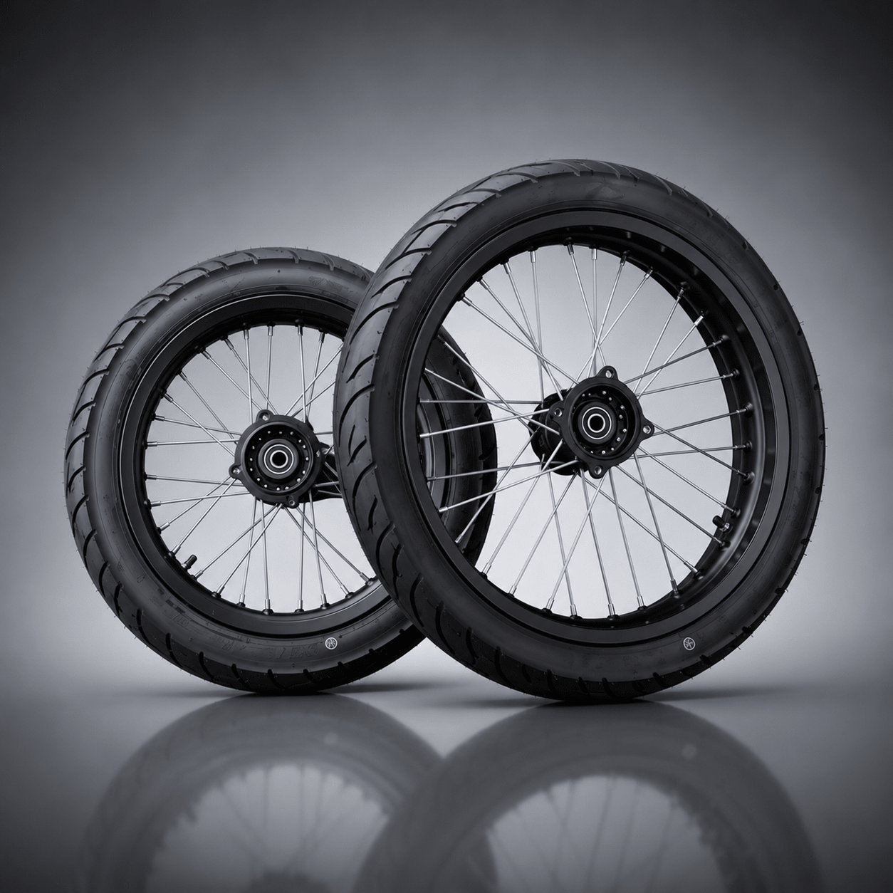 MTN 17/14 Supermoto Wheel & Tire Set | MTN MOTOWORKS E-Moto Performance Parts & Accessories