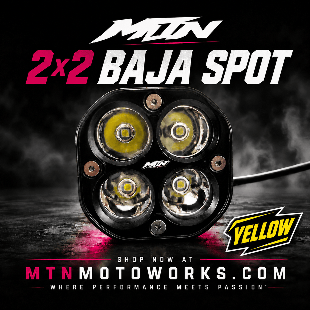 MTN 2-in-1 Baja Spot + Horn Kit – AA or Rechargeable | MTN MOTOWORKS E-Moto Performance Parts & Accessories