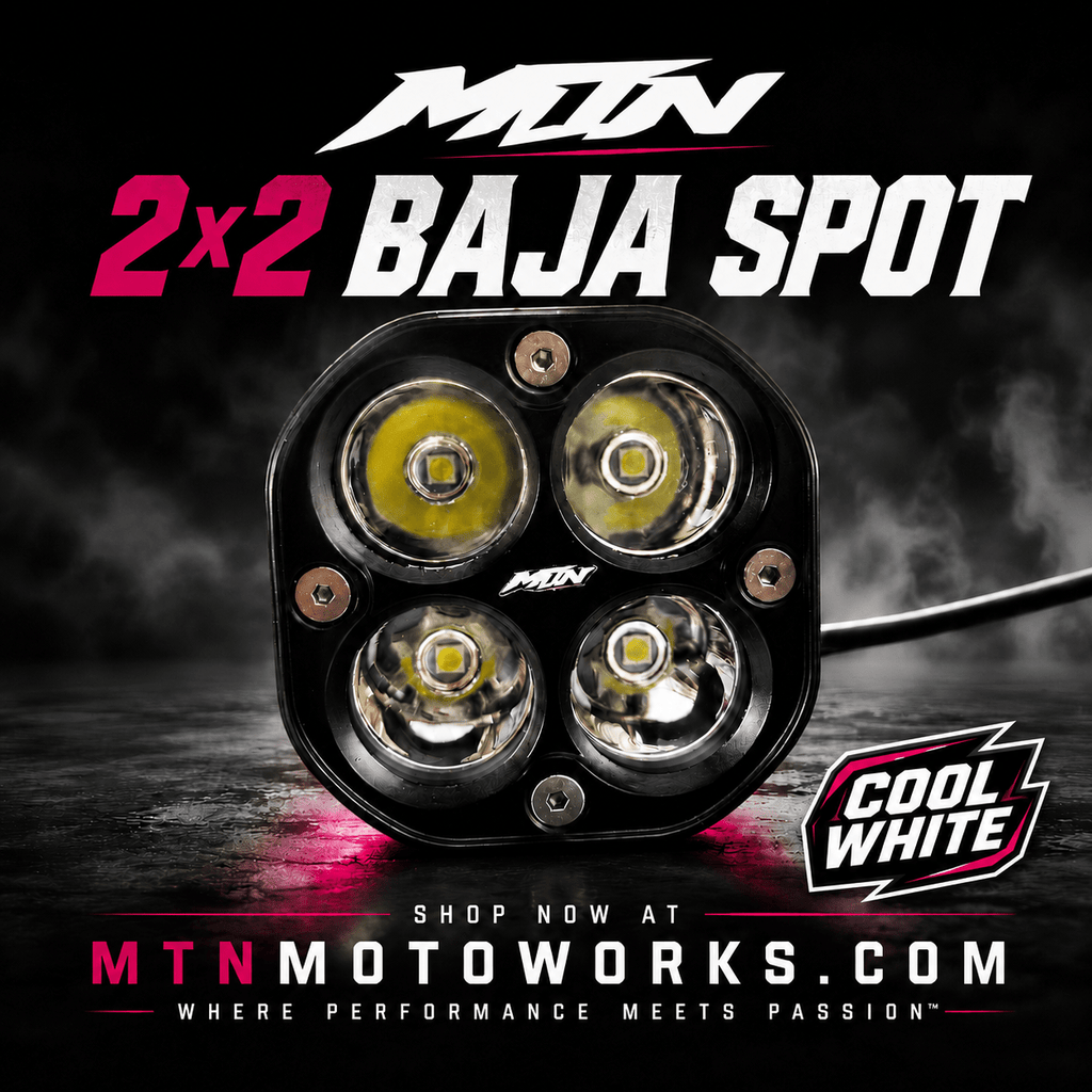 MTN 2-in-1 Baja Spot + Horn Kit – AA or Rechargeable | MTN MOTOWORKS E-Moto Performance Parts & Accessories