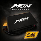MTN 2-in-1 Baja Spot + Horn Kit – AA or Rechargeable | MTN MOTOWORKS E-Moto Performance Parts & Accessories