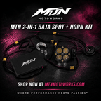 MTN 2-in-1 Baja Spot + Horn Kit – AA or Rechargeable | MTN MOTOWORKS E-Moto Performance Parts & Accessories