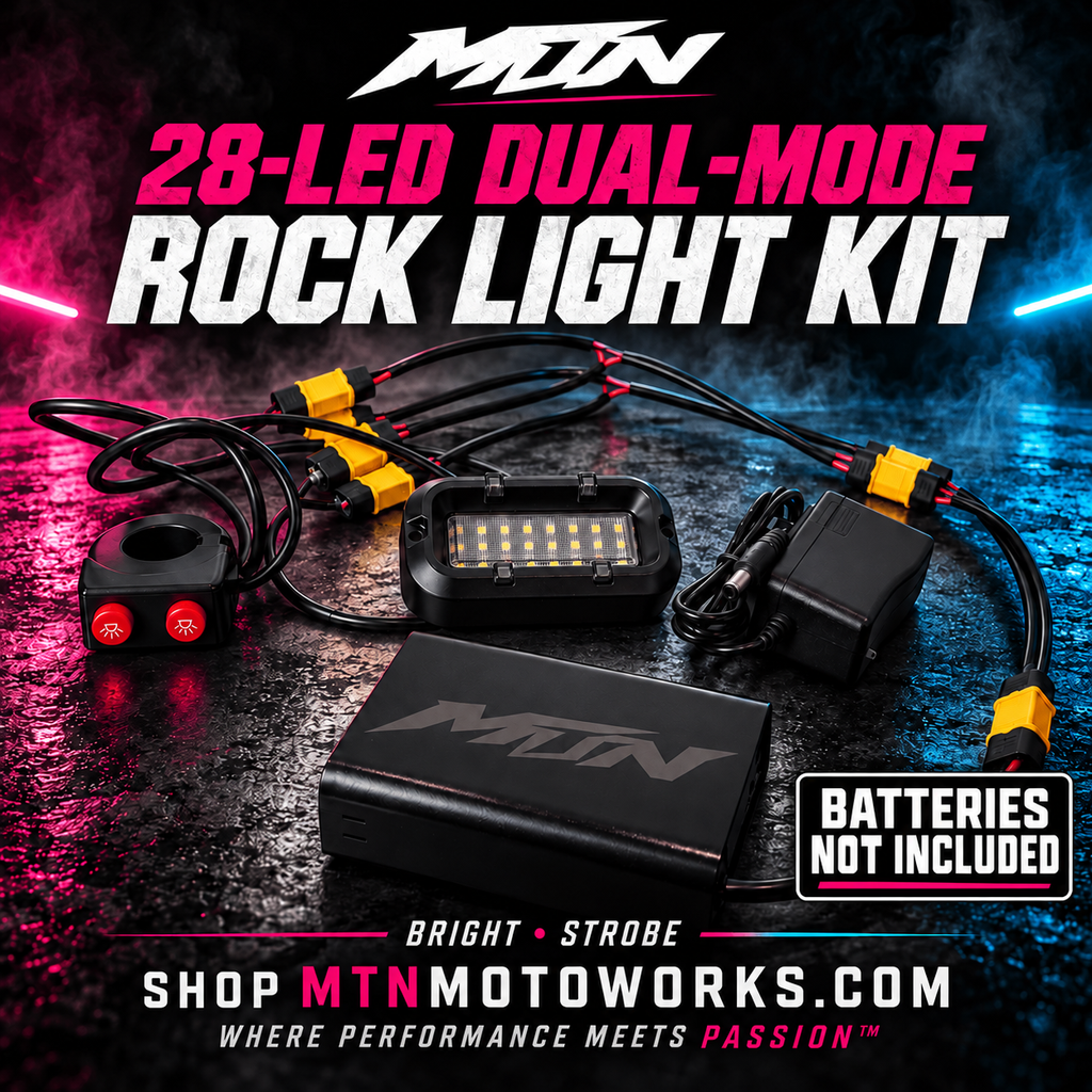Wide Rock Light & Strobe | E-Moto Underglow — BATTERIES NOT INCLUDED