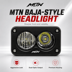 MTN 3-in-1 headlight, rock light and horn kit with battery box for e-motos