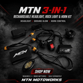 MTN 3-in-1 Rechargeable Headlight, Rock Light & Horn Kit | MTN MOTOWORKS E-Moto Performance Parts & Accessories