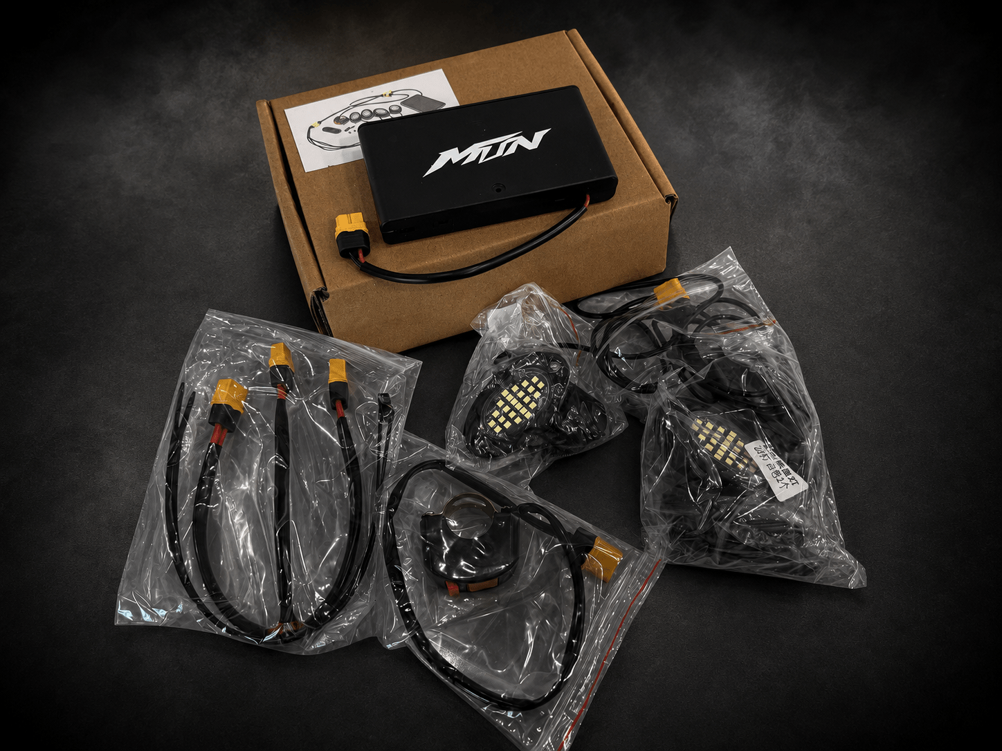 MTN 4-Light Battery-Powered LED Rock Light Kit | MTN MOTOWORKS E-Moto Performance Parts & Accessories