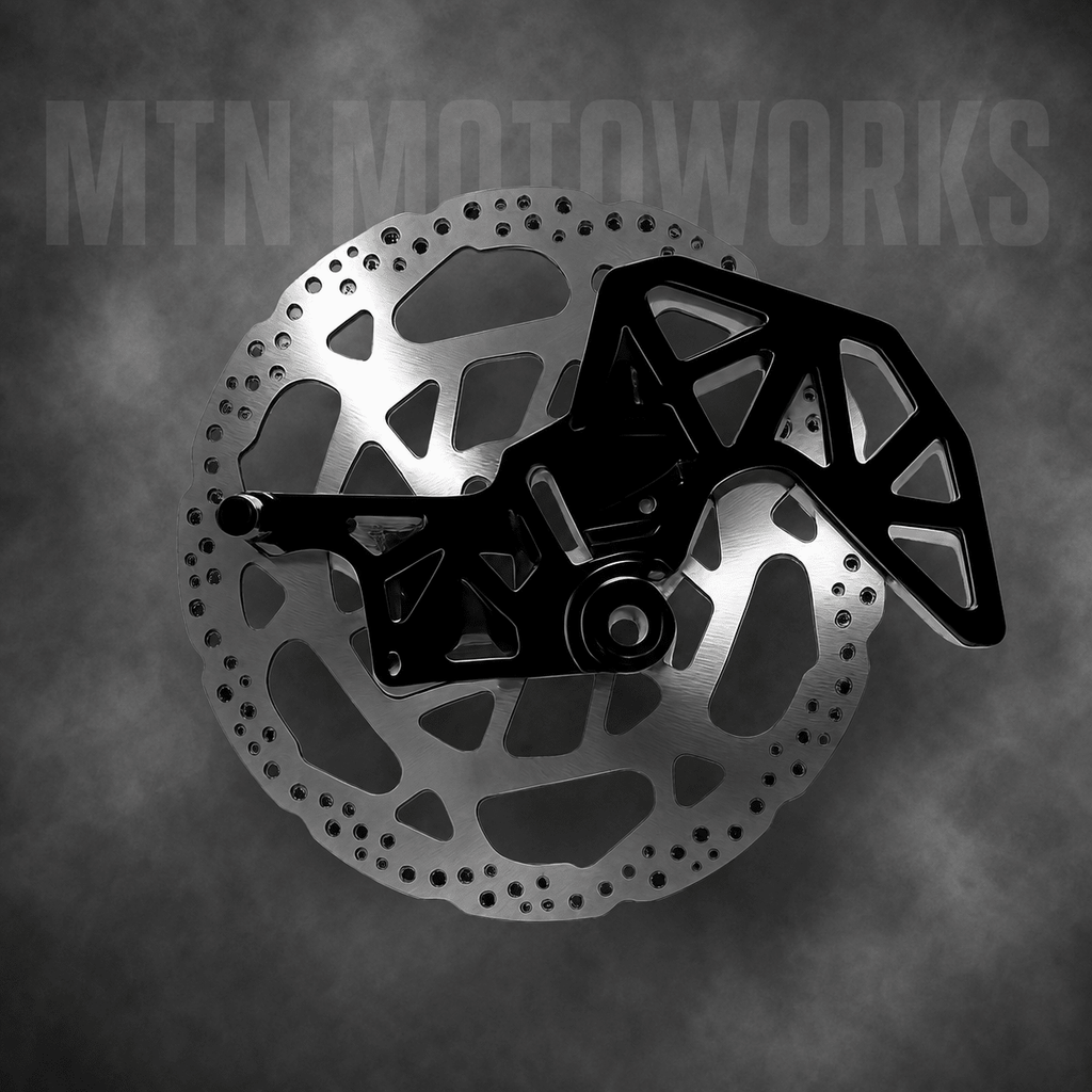 MTN 7075 Ultra Bee-Style Rear Brake Conversion Kit | Surron Light Bee X | MTN MOTOWORKS E-Moto Performance Parts & Accessories
