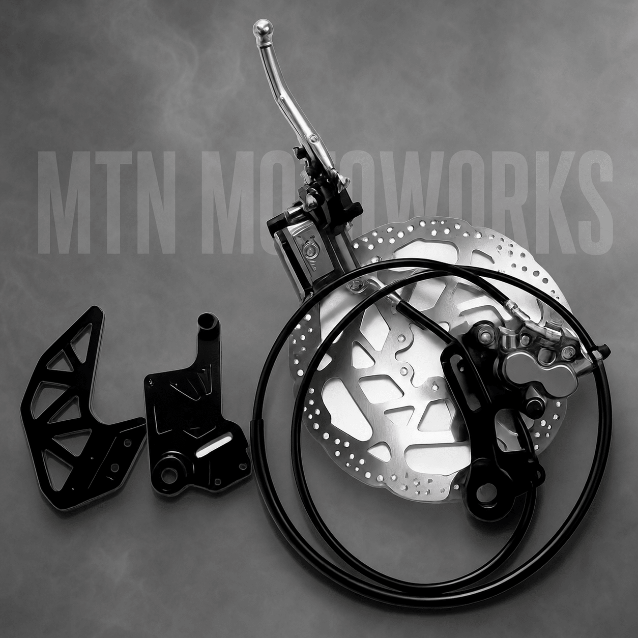 MTN 7075 Ultra Bee-Style Rear Brake Conversion Kit | Surron Light Bee X | MTN MOTOWORKS E-Moto Performance Parts & Accessories