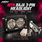 MTN Baja 3-Pin Plug-and-Play LED Headlight | Strike & Yozma