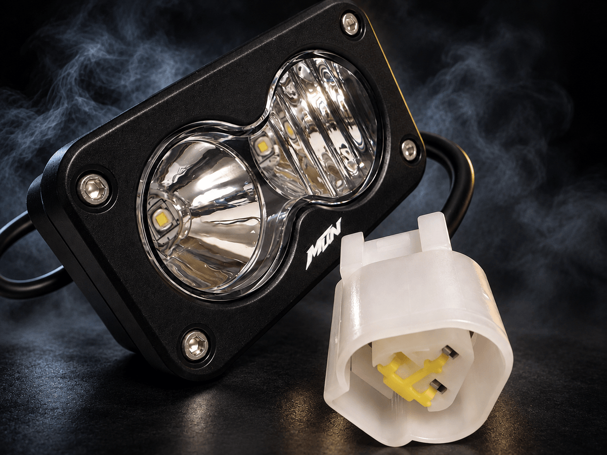 MTN Baja 3-Pin Plug-and-Play LED Headlight | Strike & Yozma | MTN MOTOWORKS E-Moto Performance Parts & Accessories