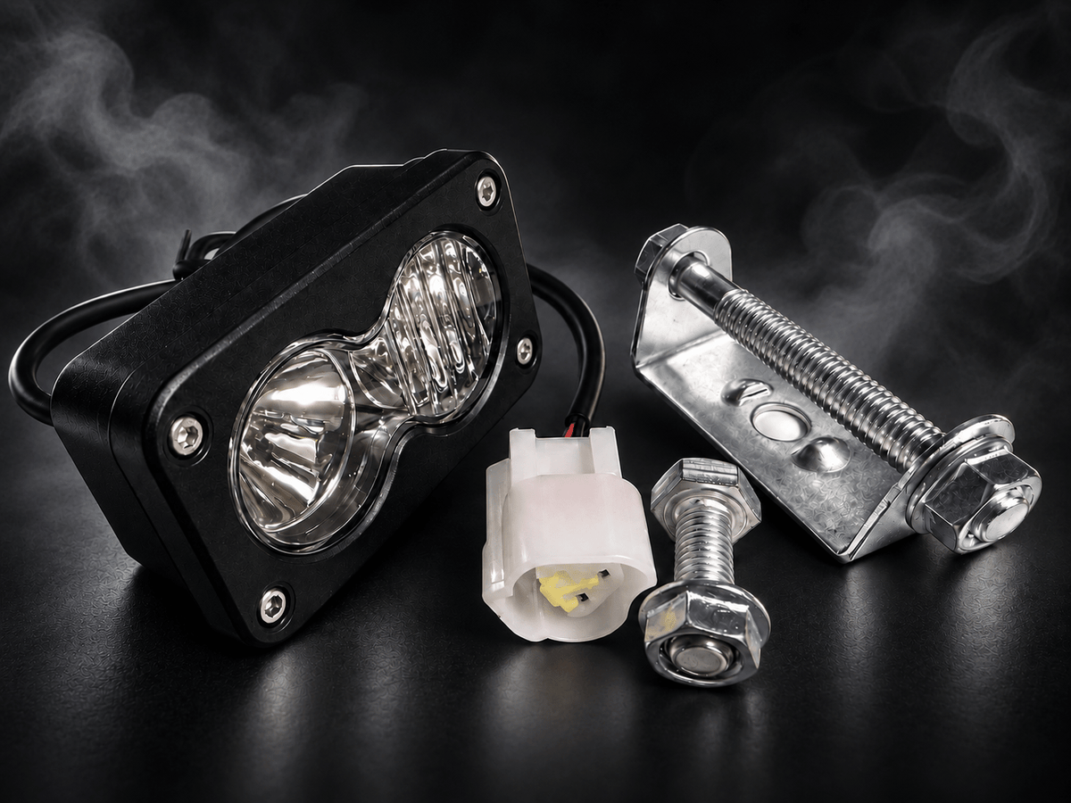 MTN Baja 3-Pin Plug-and-Play LED Headlight | Strike & Yozma | MTN MOTOWORKS E-Moto Performance Parts & Accessories