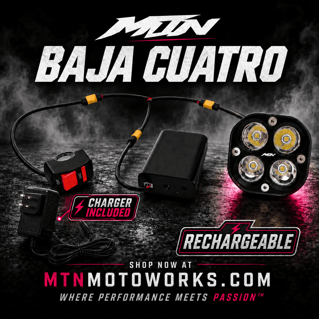 Baja Cuatro 40W Headlight, Rechargeable