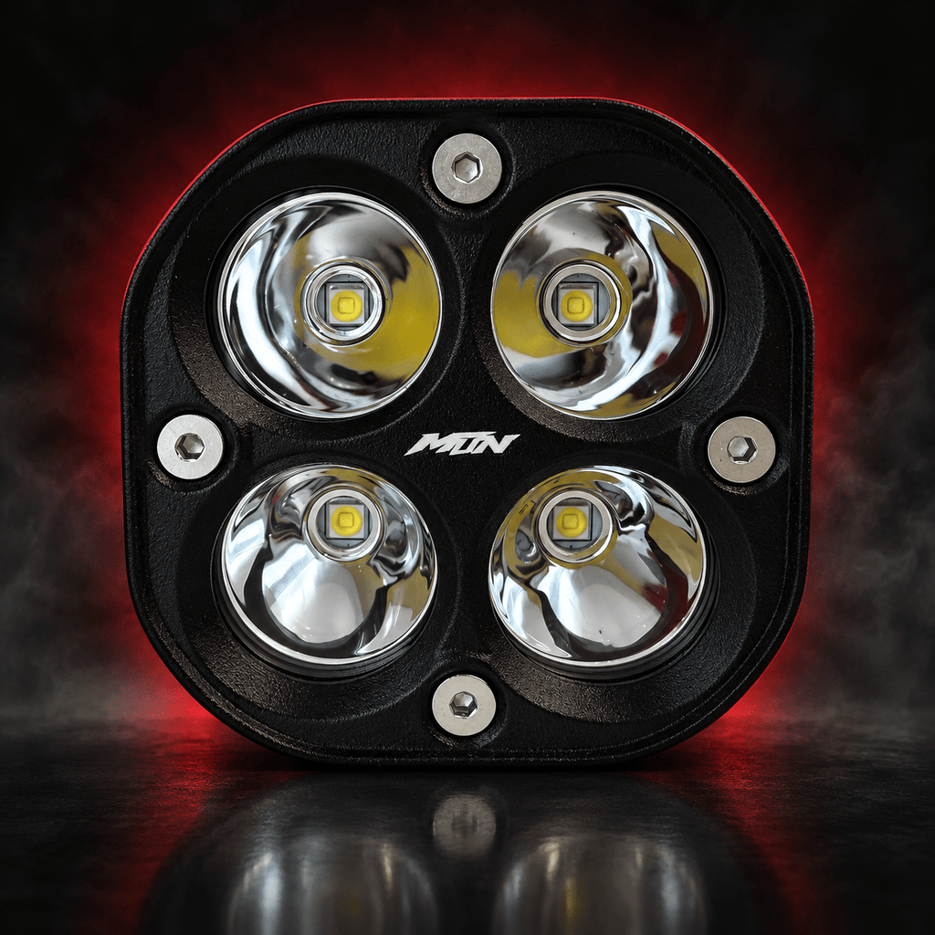 MTN Baja Cuatro Plug-and-Play LED Headlight – Strike & Yozma | MTN MOTOWORKS E-Moto Performance Parts & Accessories