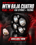 MTN Baja Cuatro Plug-and-Play LED Headlight – Strike & Yozma | MTN MOTOWORKS E-Moto Performance Parts & Accessories