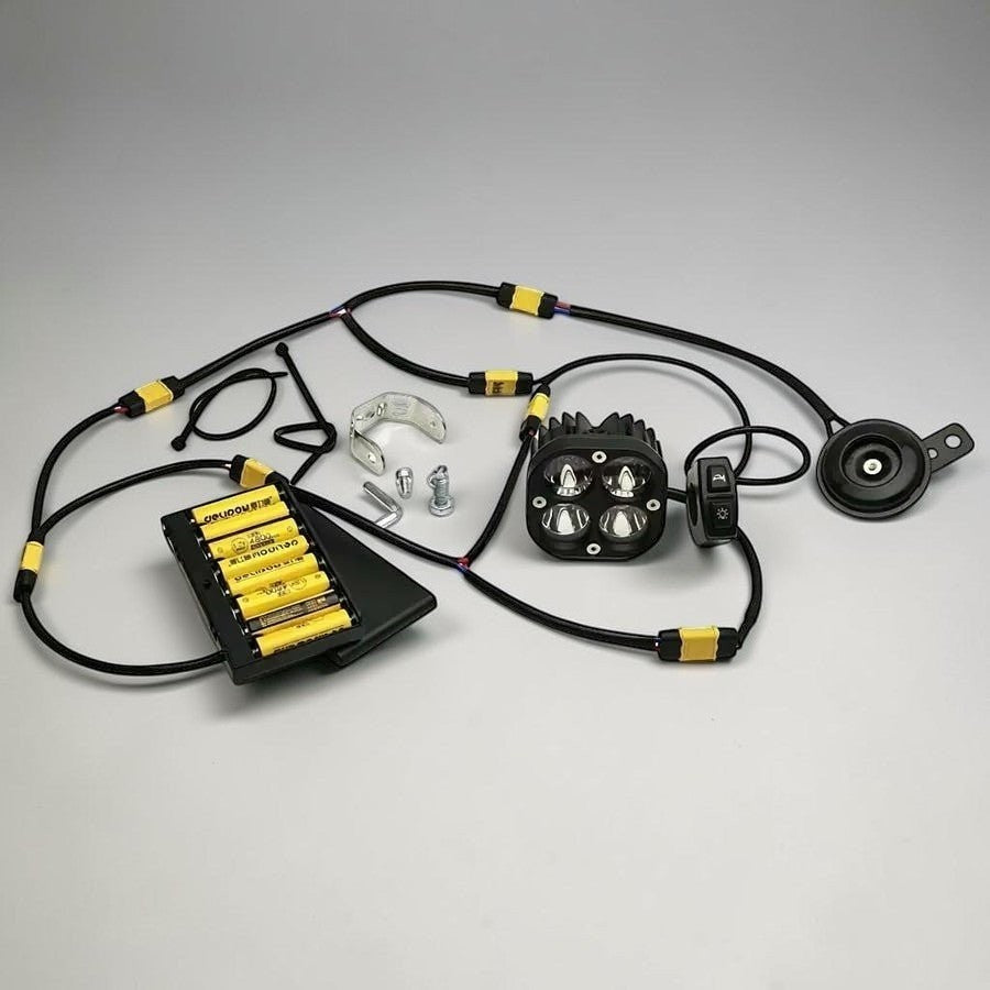 MTN Battery-Powered Baja Headlight + Horn | MTN MOTOWORKS E-Moto Performance Parts & Accessories