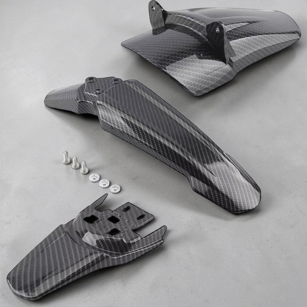 MTN Carbon-Style Fender Kit - Sur-Ron Light Bee | MTN MOTOWORKS E-Moto Performance Parts & Accessories