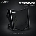 MTN Gloss Black Front Plate | MTN MOTOWORKS E-Moto Performance Parts & Accessories#