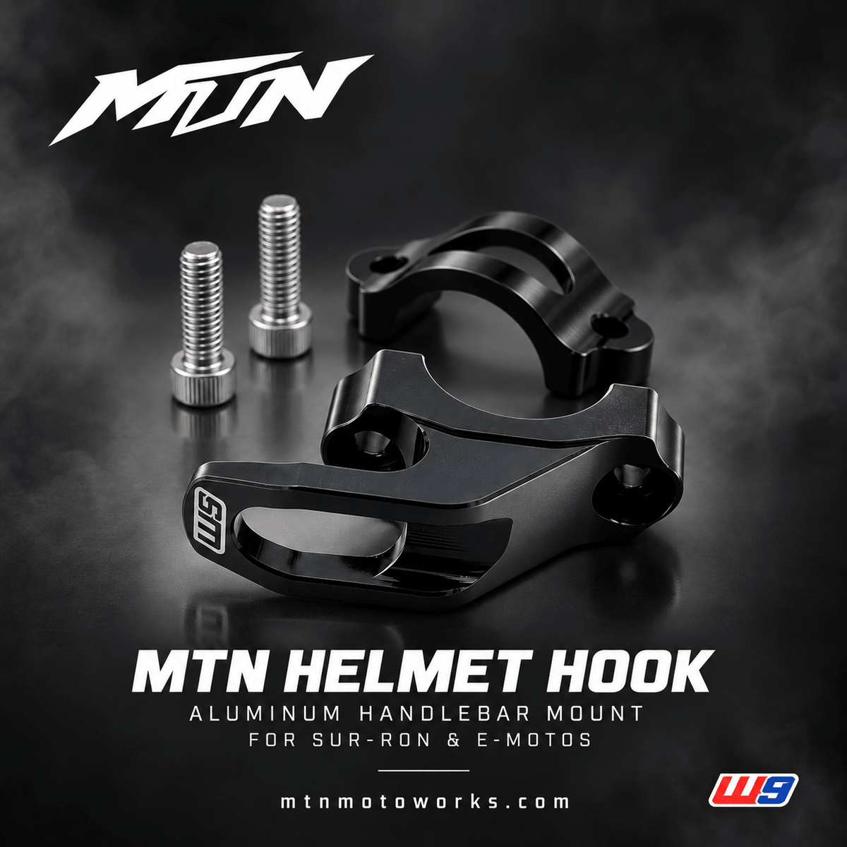 Aluminum Helmet Hook, 7/8-Inch Bars