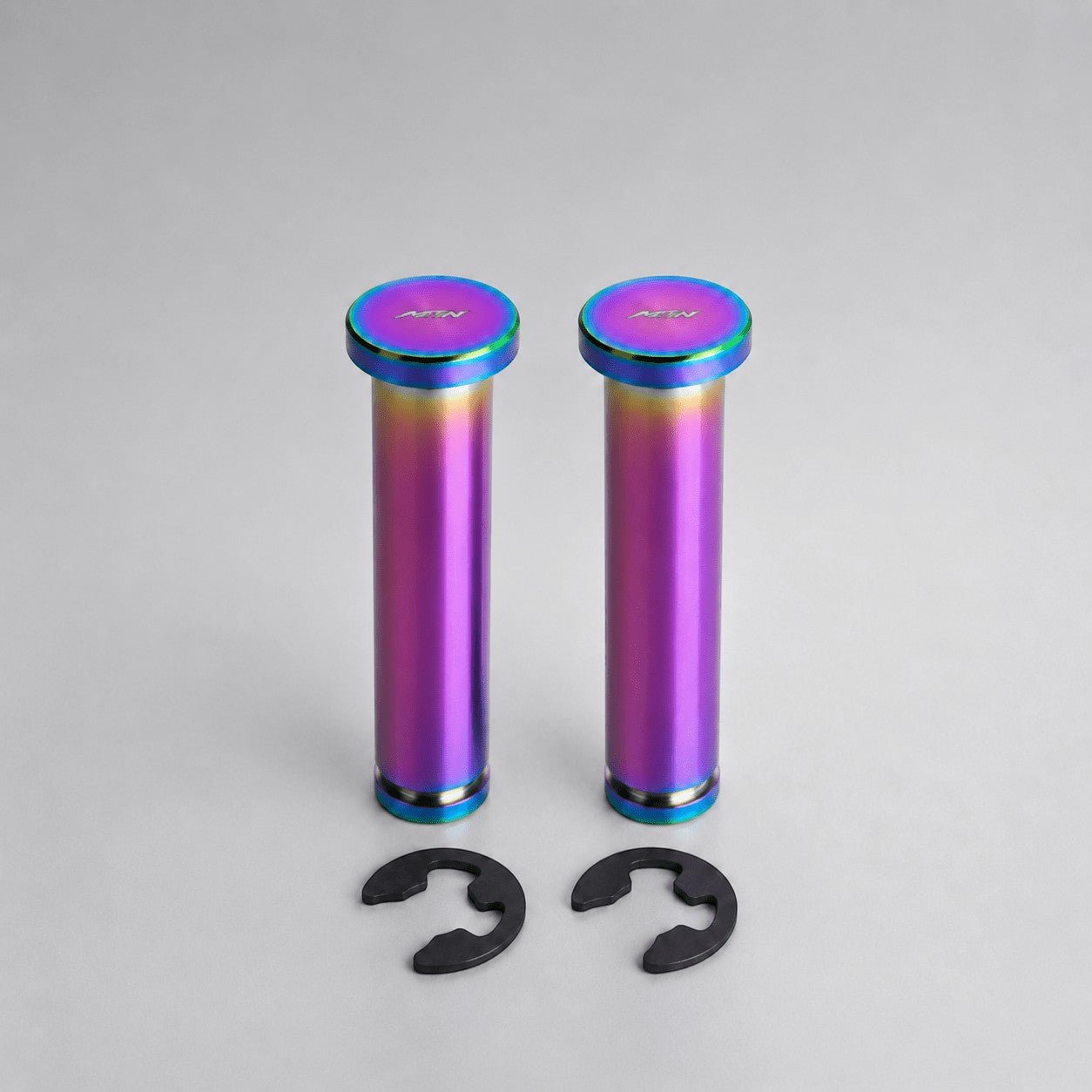 MTN MARK I Grade 5 Titanium Footpeg Pivot Pins – Oil Slick | MTN MOTOWORKS E-Moto Performance Parts & Accessories
