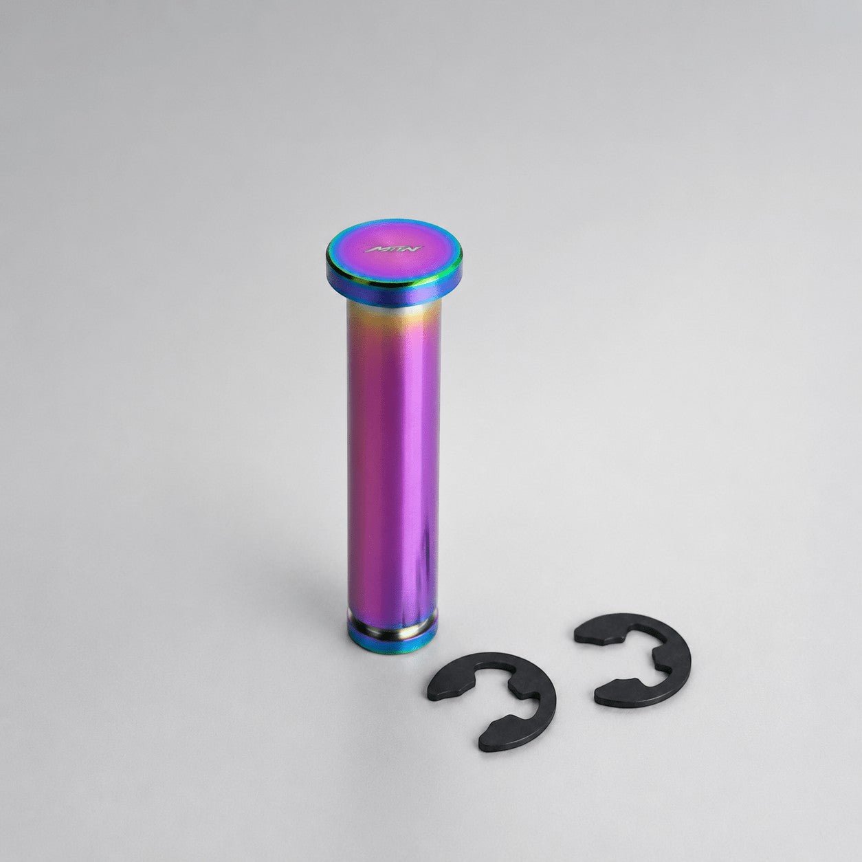 MTN MARK I Grade 5 Titanium Footpeg Pivot Pins – Oil Slick | MTN MOTOWORKS E-Moto Performance Parts & Accessories