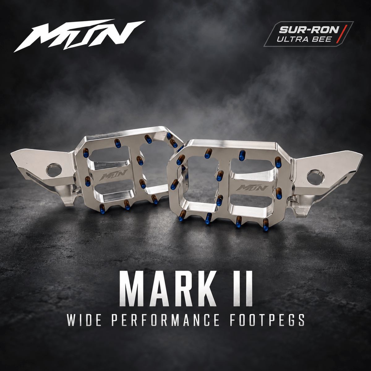 MTN MARK II Wide Performance Footpegs | MTN MOTOWORKS E-Moto Performance Parts & Accessories