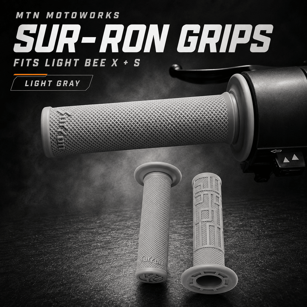 MTN Moto Grips for Sur-Ron Light Bee X & S | MTN MOTOWORKS E-Moto Performance Parts & Accessories