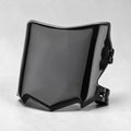 MTN MotoWorks black stealth style front number plate for e-moto, pit bike, and dirt bike builds.