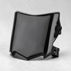 MTN MotoWorks black stealth style front number plate for e-moto, pit bike, and dirt bike builds.