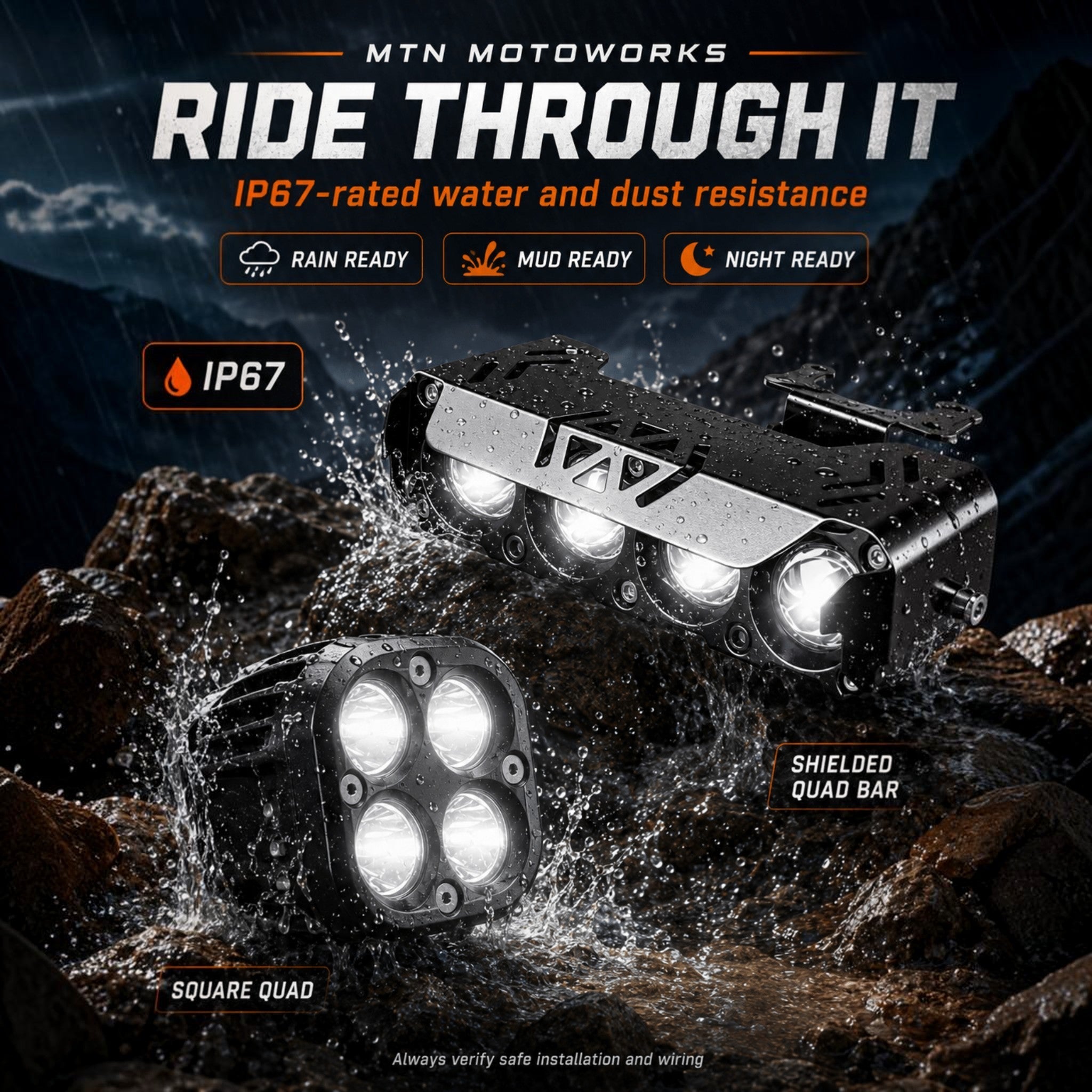 MTN Plug-and-Play Headlight Kit — Talaria, Sur-Ron & Segway | MTN MOTOWORKS E-Moto Performance Parts & Accessories