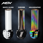 MTN rear fender graphic for Sur-Ron, Talaria and E-Ride Pro in chrome, white or holographic vinyl